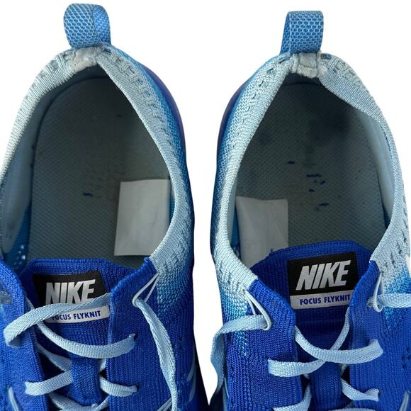 Nike Focus Fly Knit Womens 8.5 Royal Blue Running Shoes Athletic Sneakers - Picture 8 of 10